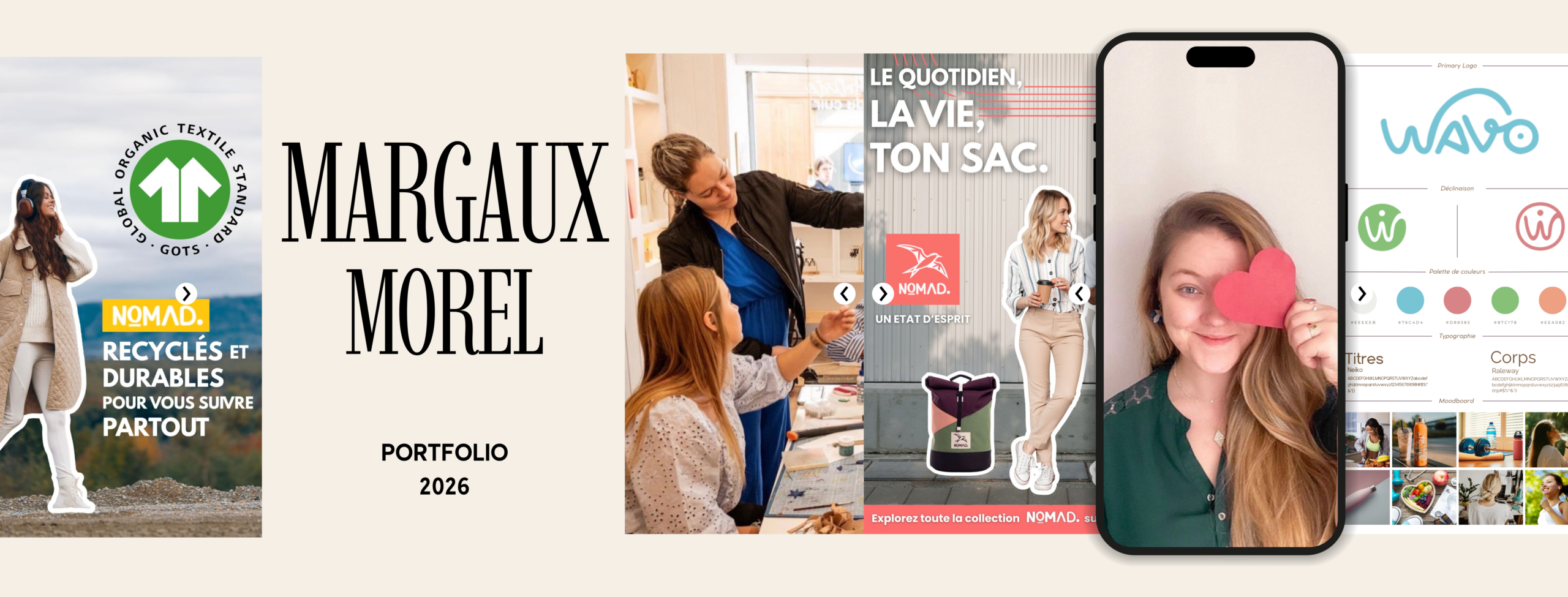 Beige and Green Minimalist Summer Collection Fashion Medium Banner